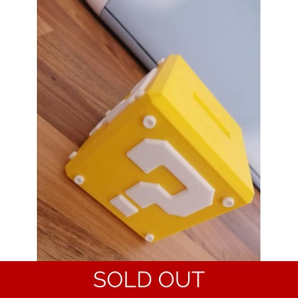 Super Mario Mystery Money Box 3D Printed